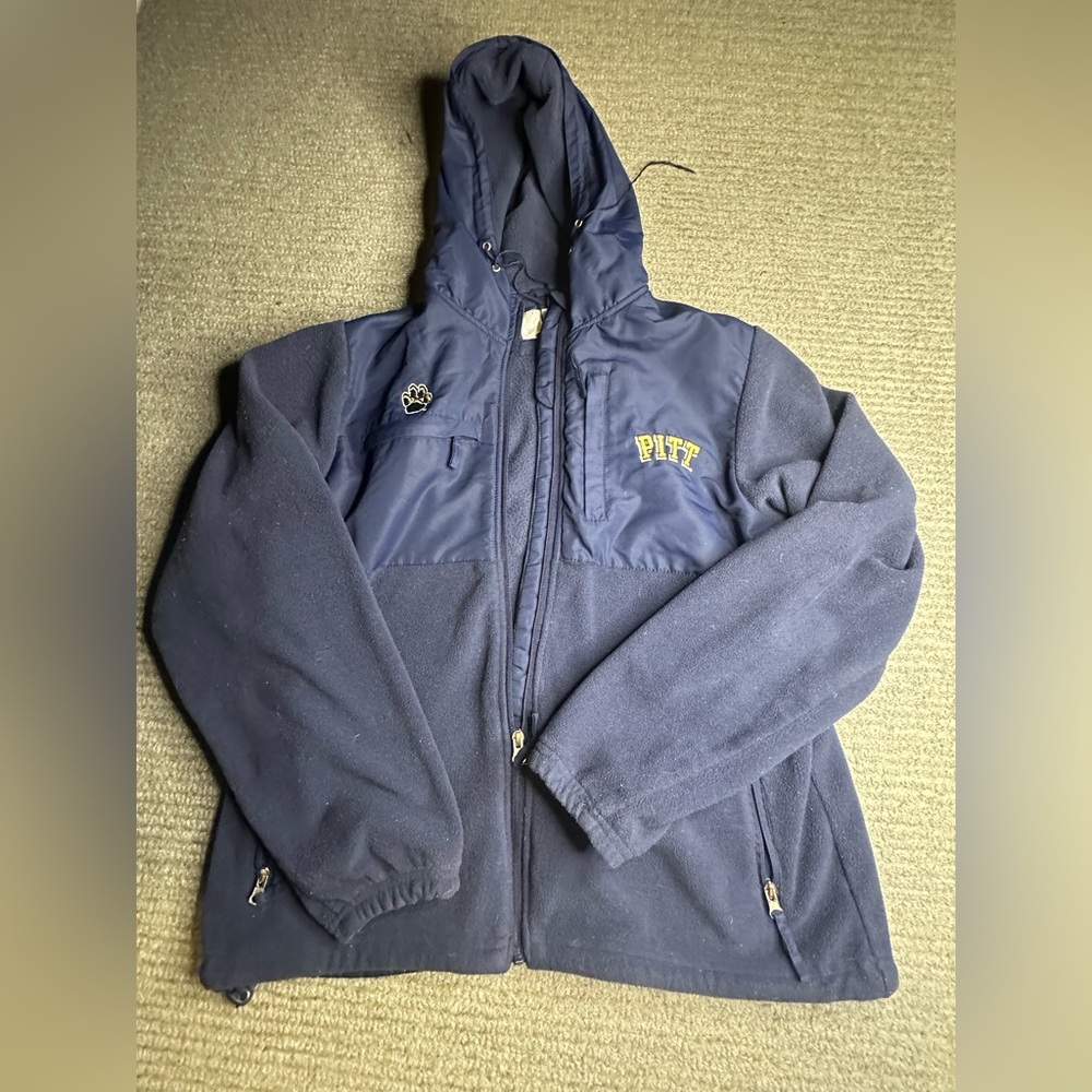 Able Navy Blue Hooded Jacket